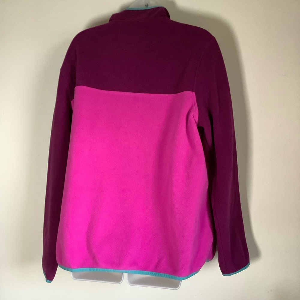 Lands End Womens Fleece 1/4 SnapButton Size XL 18 Long Sleeve Oeko-Tex Pullover - Picture 6 of 11